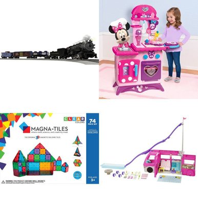 New Boardgames, Puzzles & Building Blocks, Vehicles, Trains & RC, Water Guns & Foam Blasters, Pretend & Dress-Up